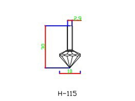 H-115 fiber optic end fittings