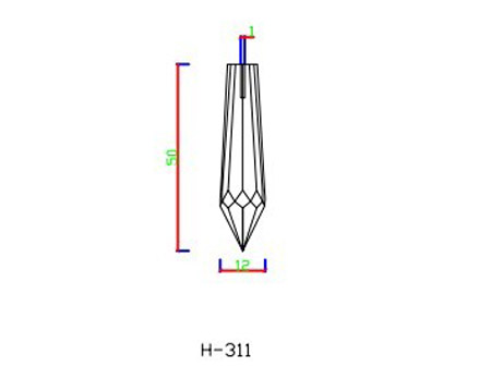H311 fibre optic end fitting