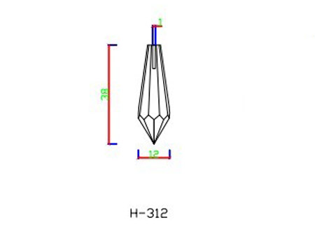 H312 fibre optic end fixtures