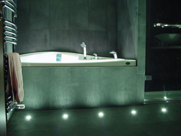 fiber optic bath room lighting