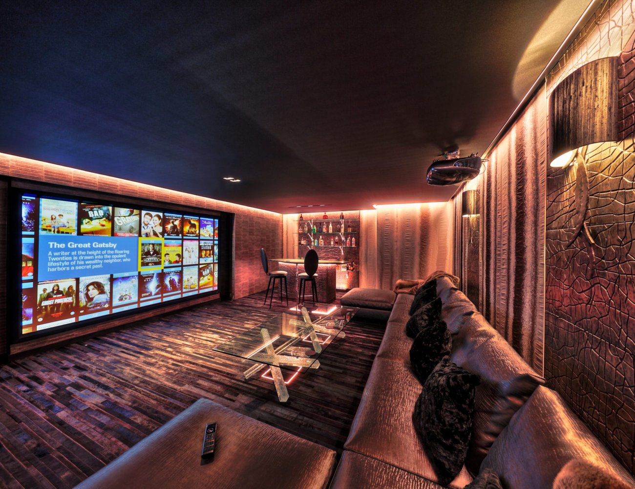 Polymer Optical Fiber for home cinema decoration